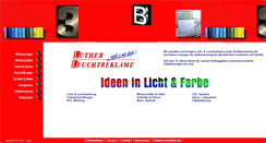 Desktop Screenshot of leuchtreklame-luther.de